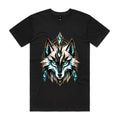 VUDU WULF Crystal WULF Head tee, Black
