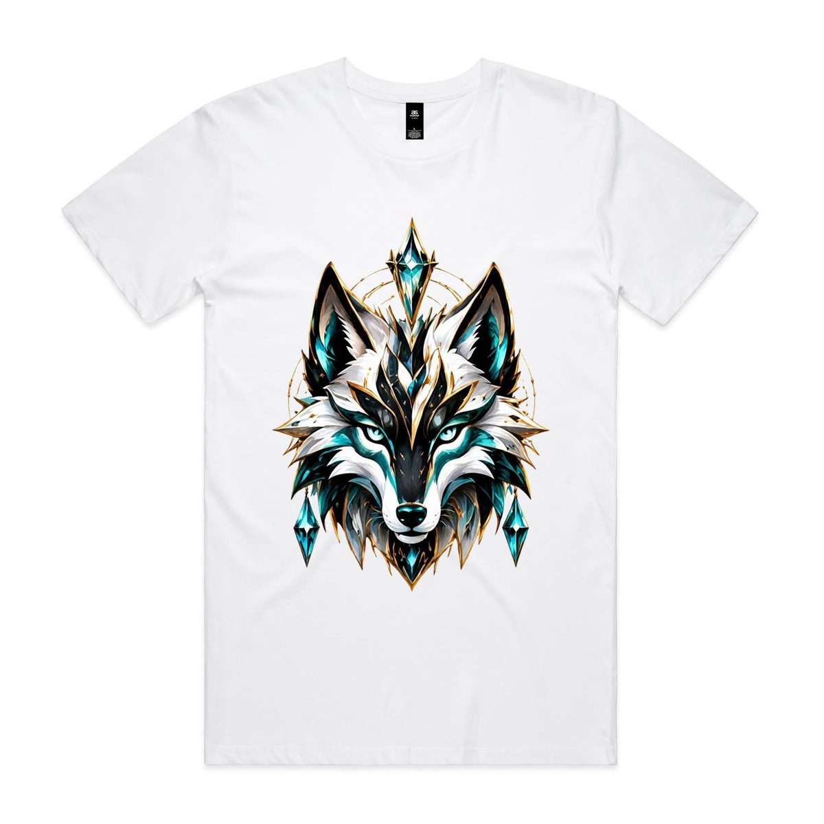 VUDU WULF Crystal WULF Head tee, White