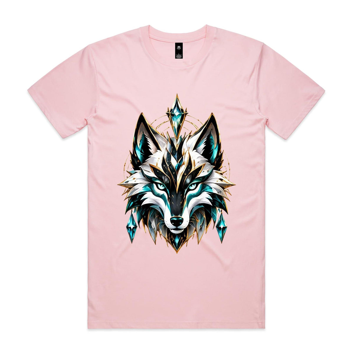 VUDU WULF Crystal WULF Head tee, Pink