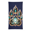 VUDU WULF Crystal Paw neck gaiter (Talon): painted crystal paw, front