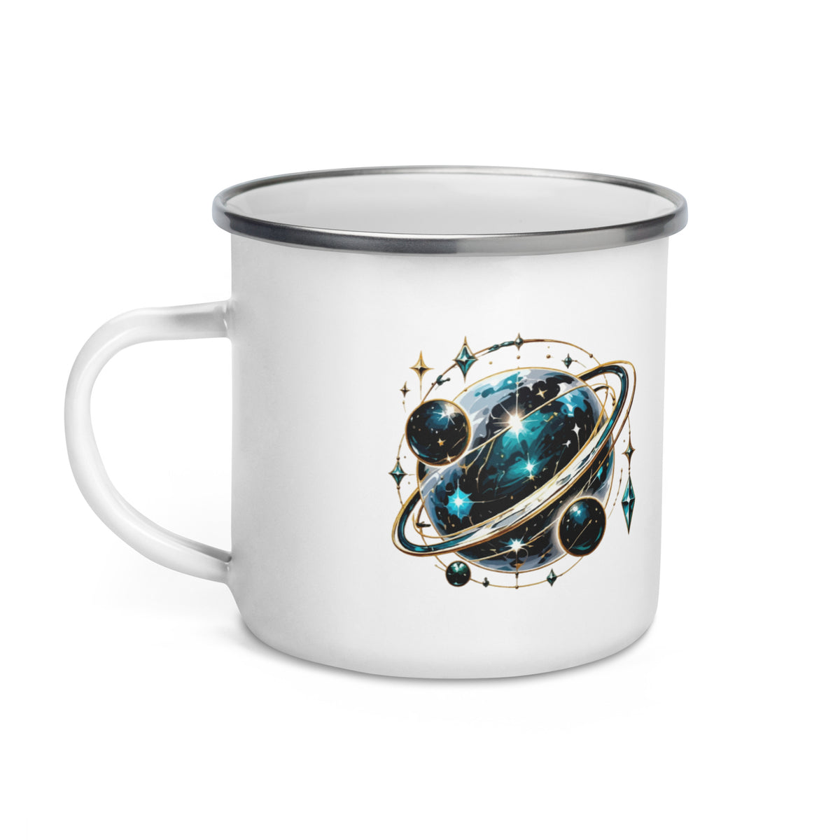 VUDU WULF Crystal Planet enamel mug (Sol): left side