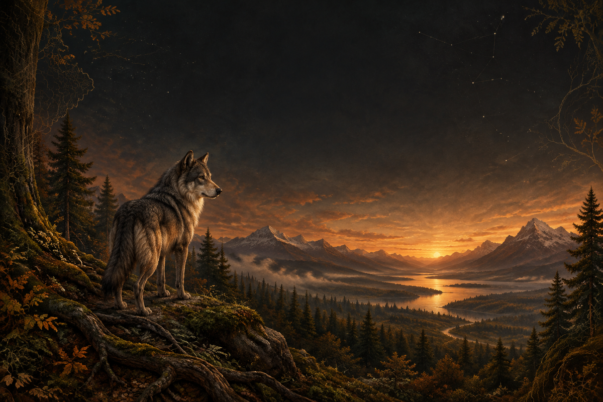 VUDU WULF world illustration